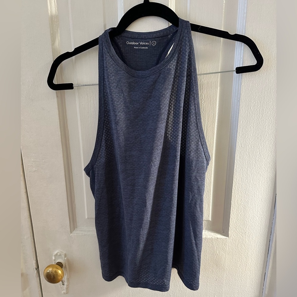 Outdoor Voices Racerback Tank Navy Sz Small